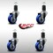 Service Caster 3'' SS Blue Poly Wheel Swivel 1-5/8'' Expanding Stem Caster Set, 4PK SCC-SSEX20S314-PPUB-BLUE-158-4 - alternate 2